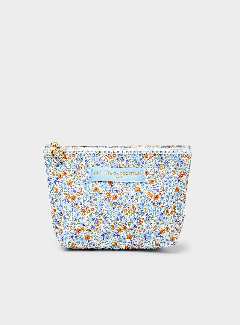 Sweet Flower Zipped Mini Pouch