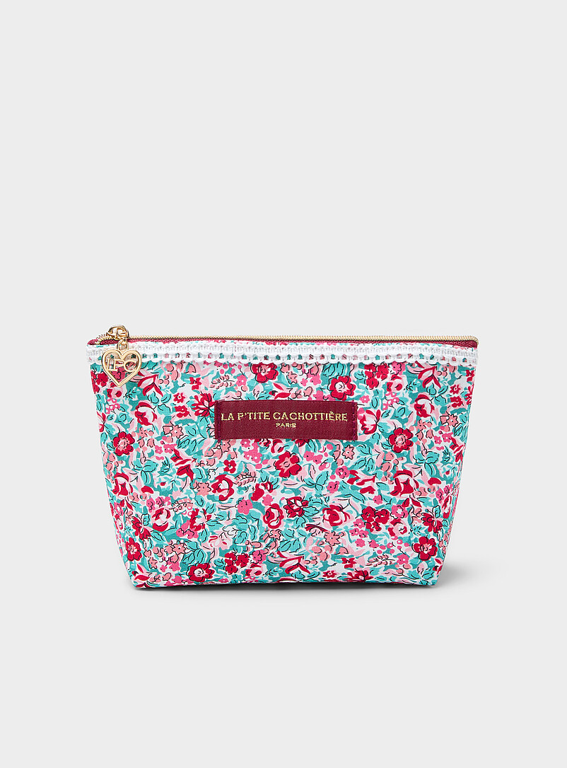 Sweet flower zipped mini pouch product image (primary)