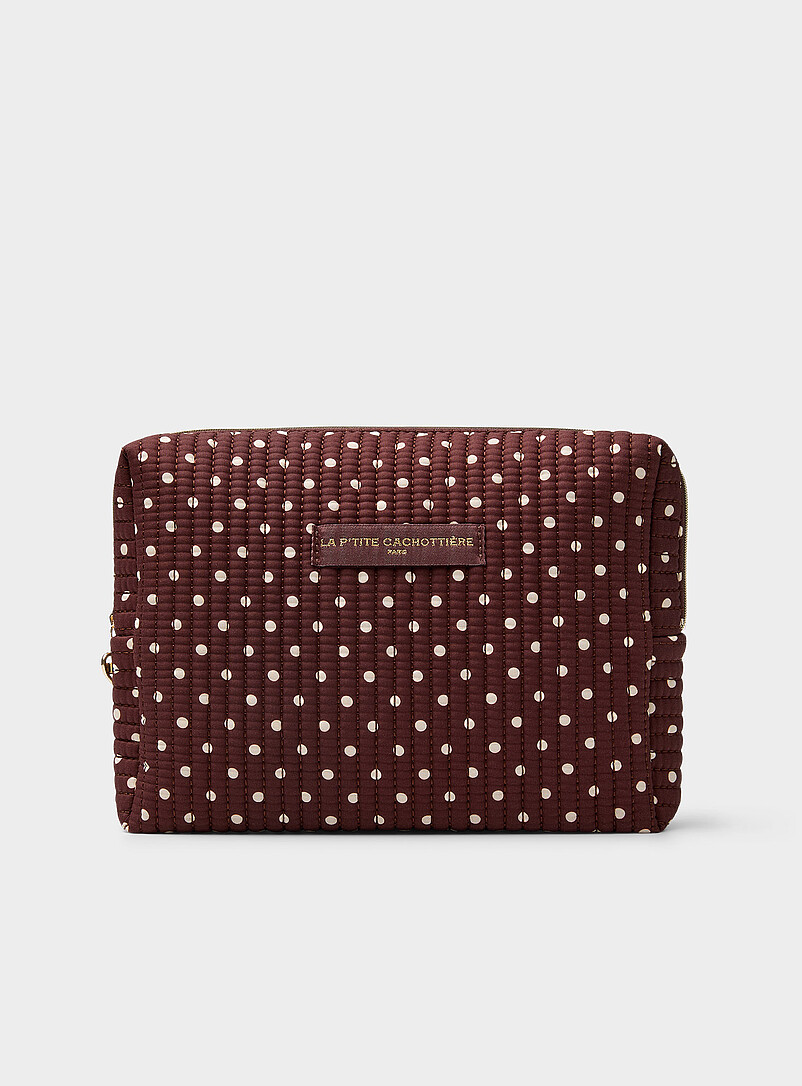 Sweet Flower Quilted Xl Cosmetics Case