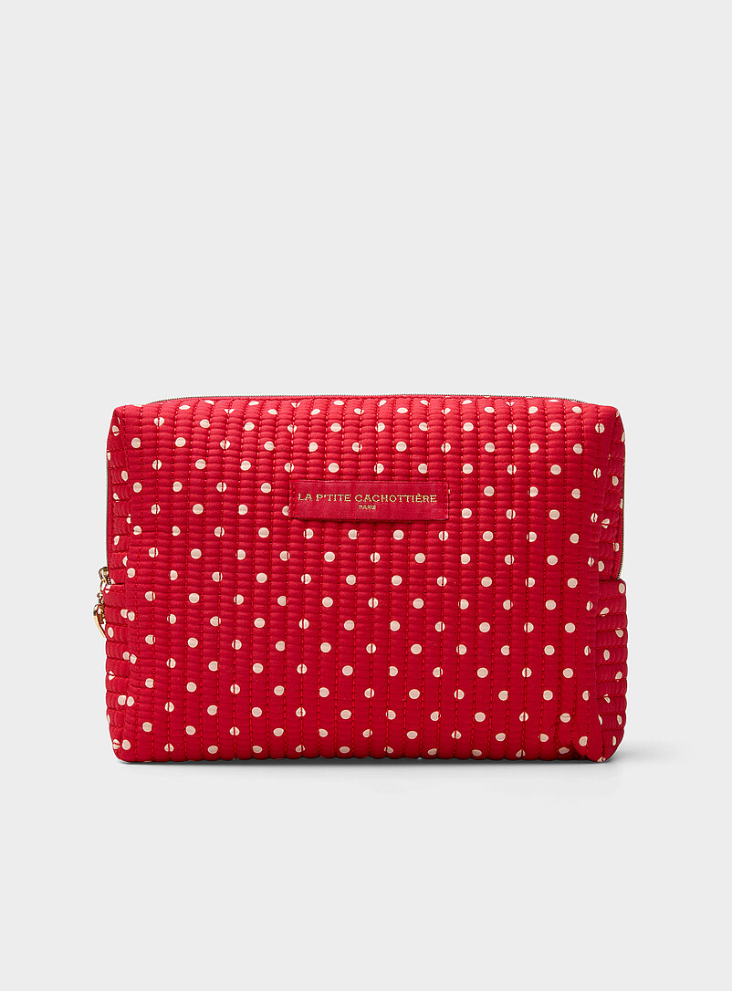 Sweet Flower Quilted Xl Cosmetics Case