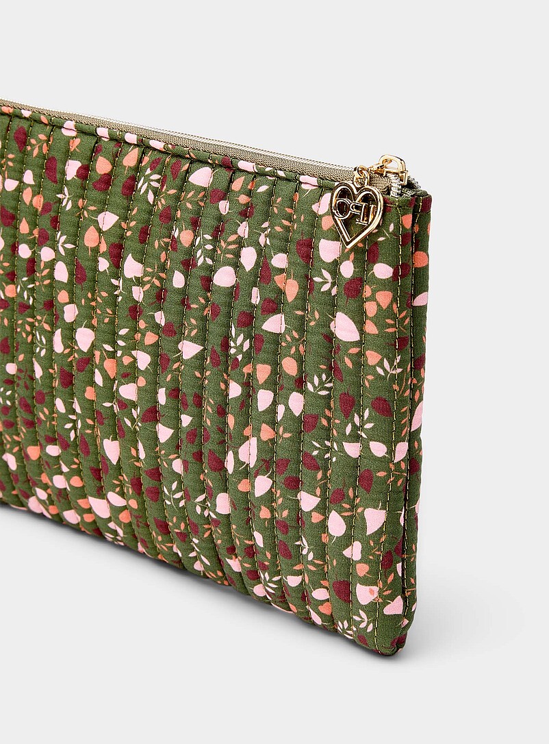 Quilted velvety pouch product image 2