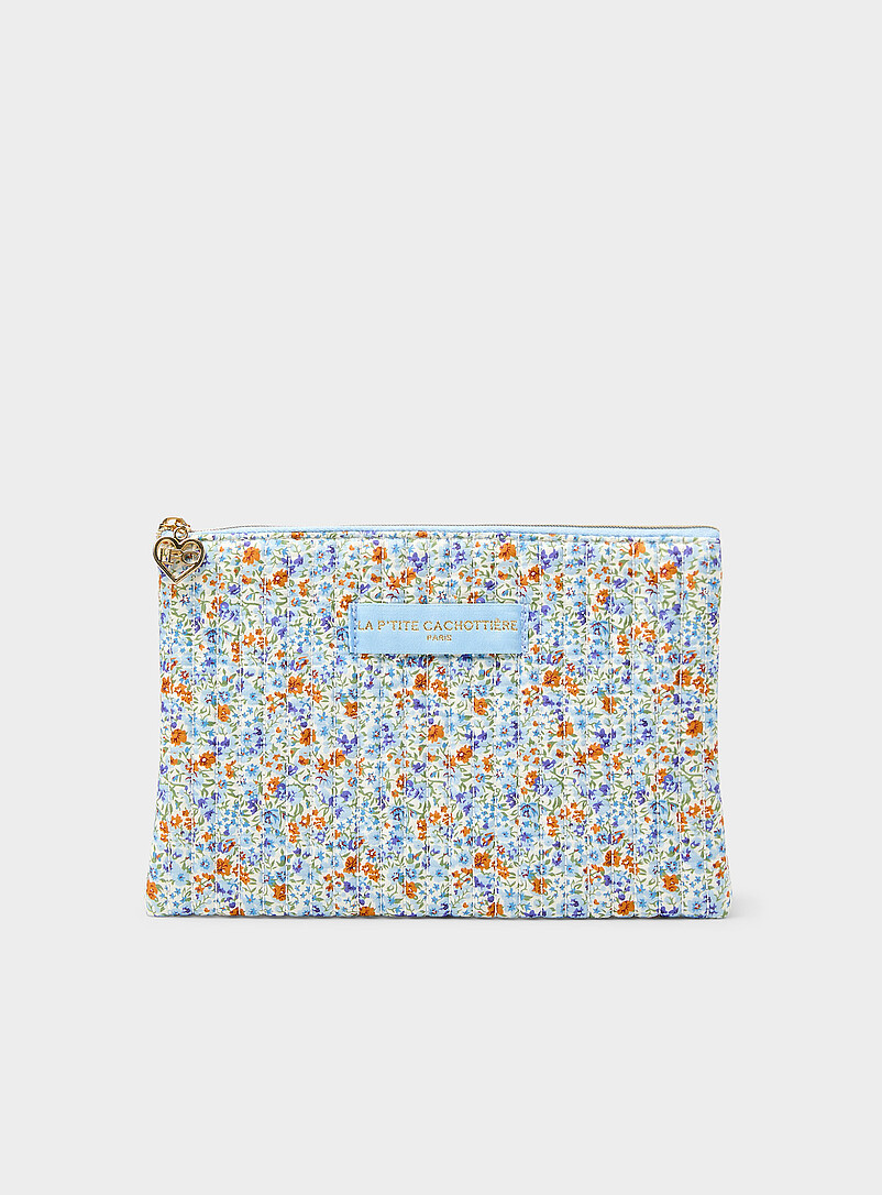 Quilted Velvety Pouch