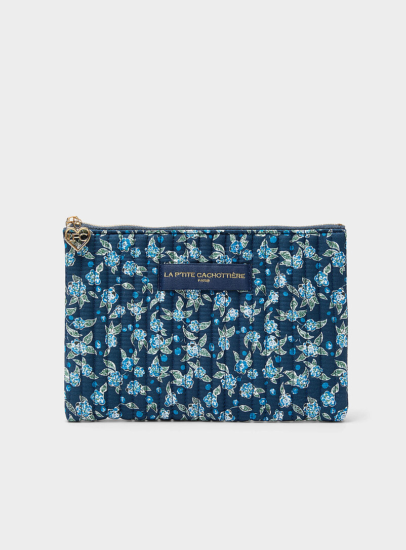 Quilted Velvety Pouch