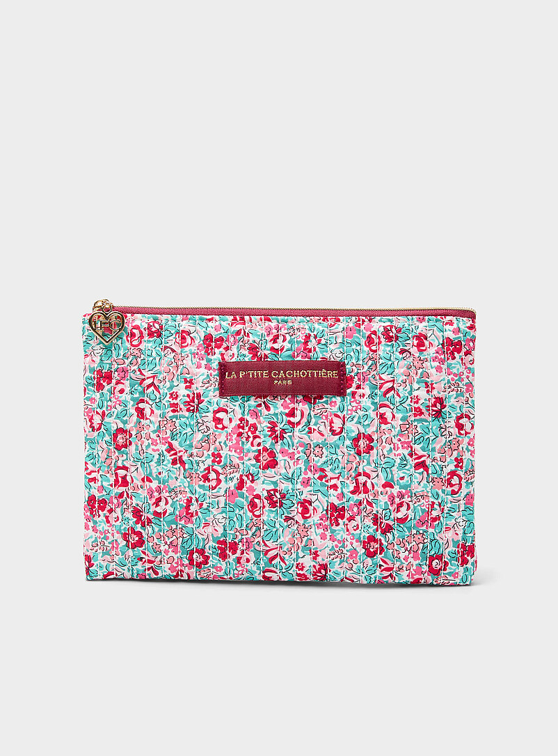 Quilted Velvety Pouch