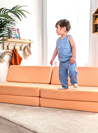 Go coconut: Le canap&eacute; de jeu modulaire Le Coconut Ensemble 4 pi&egrave;ces Gris
