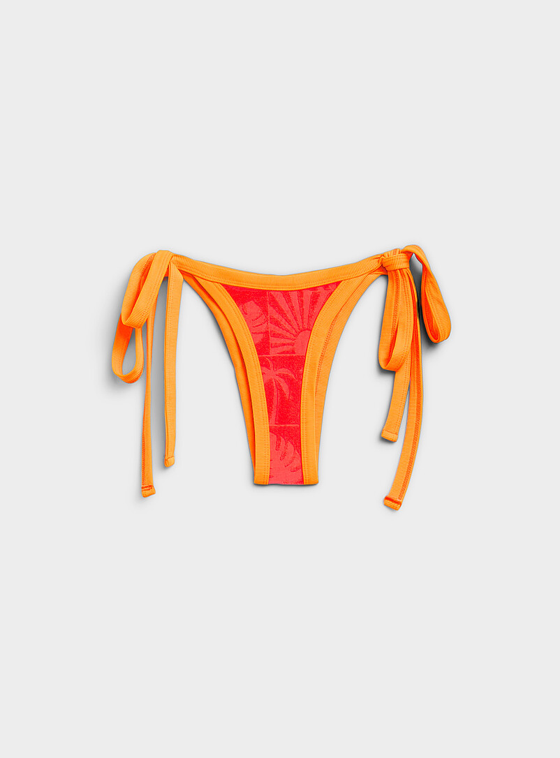 Susana wide-trim terry string cheeky bottom product image (primary)
