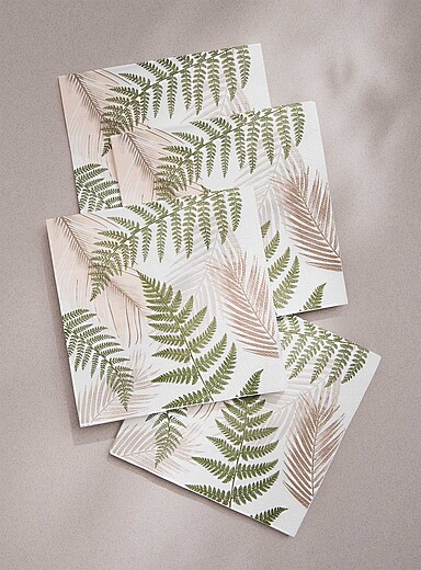 Fern leaves paper napkins 16.5 x 16.5&nbsp;cm. Pack of 25.