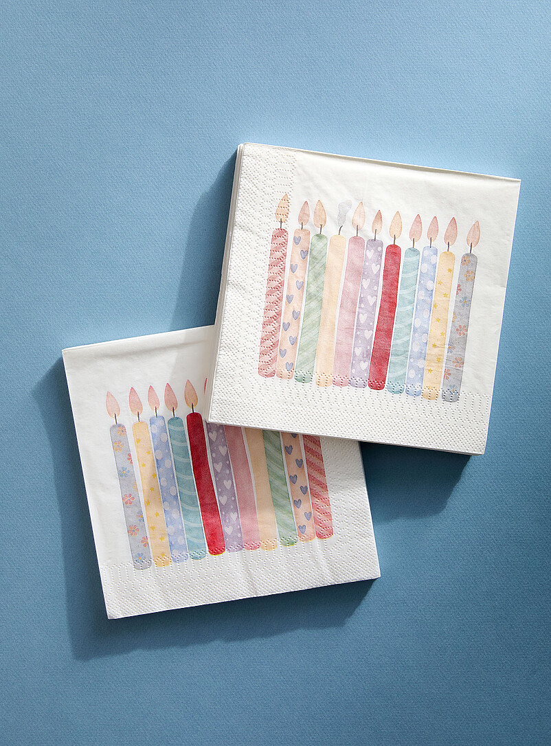 Birthday paper napkins 16.5 x 16.5 cm. Pack of 25. product image (primary)