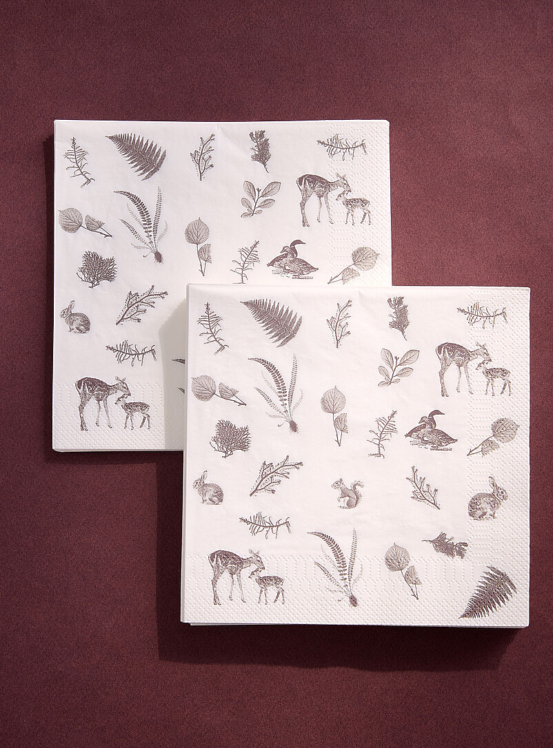 Fall hunt paper napkins 16.5 x 16.5 cm. Pack of 25. product image (primary)