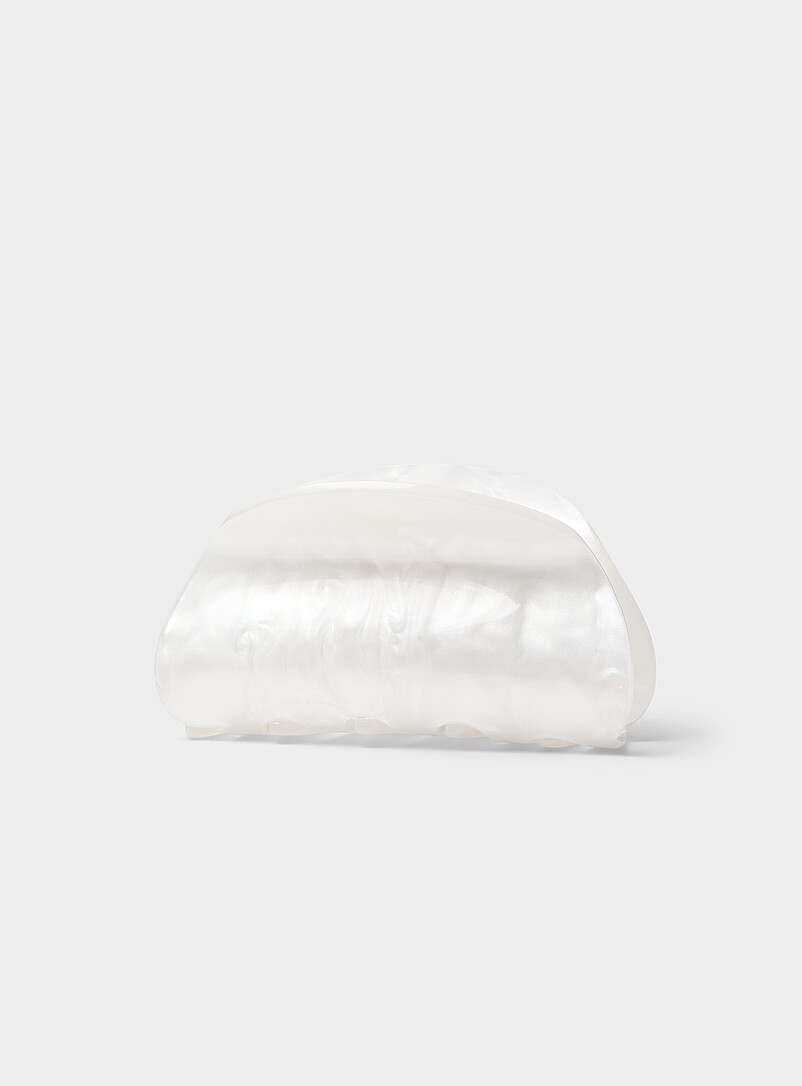 Pearly Half-Moon Clip