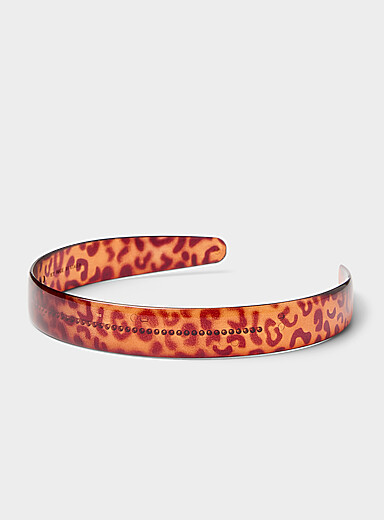 Leopard translucent headband