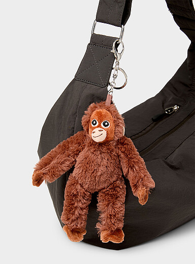 Friendly little monkey charm keychain