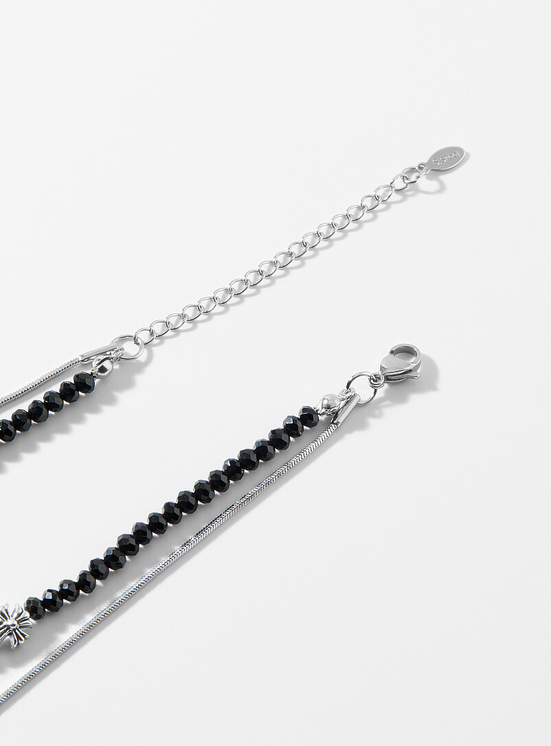 Cross two-row pendant necklace product image 2