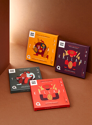 L'ensemble chocolat&eacute; Origine 4 tablettes
