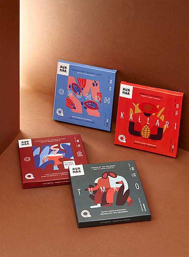 Artisan chocolate set 4 bars
