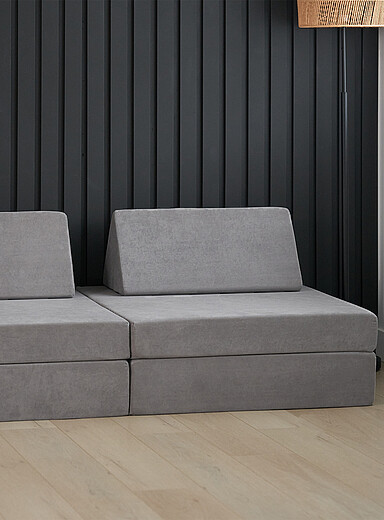 Le canap&eacute; de jeu modulaire Kiddie Couch Ensemble 4 pi&egrave;ces