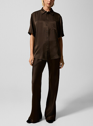 Pure silk pant