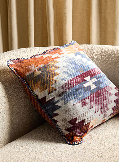 Le coussin d&eacute;houssable motifs ornementaux Kissen Nomad 50 x 50 cm