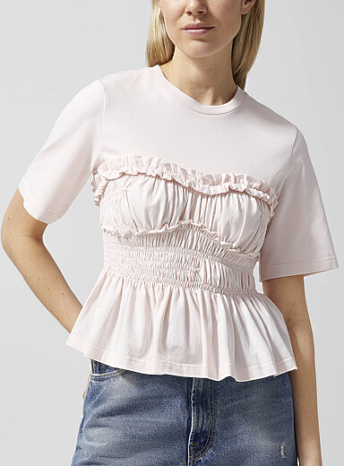 Vilde ruched jersey top