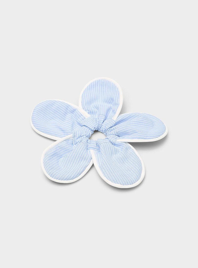 Floral silhouette oversized scrunchie product image (primary)