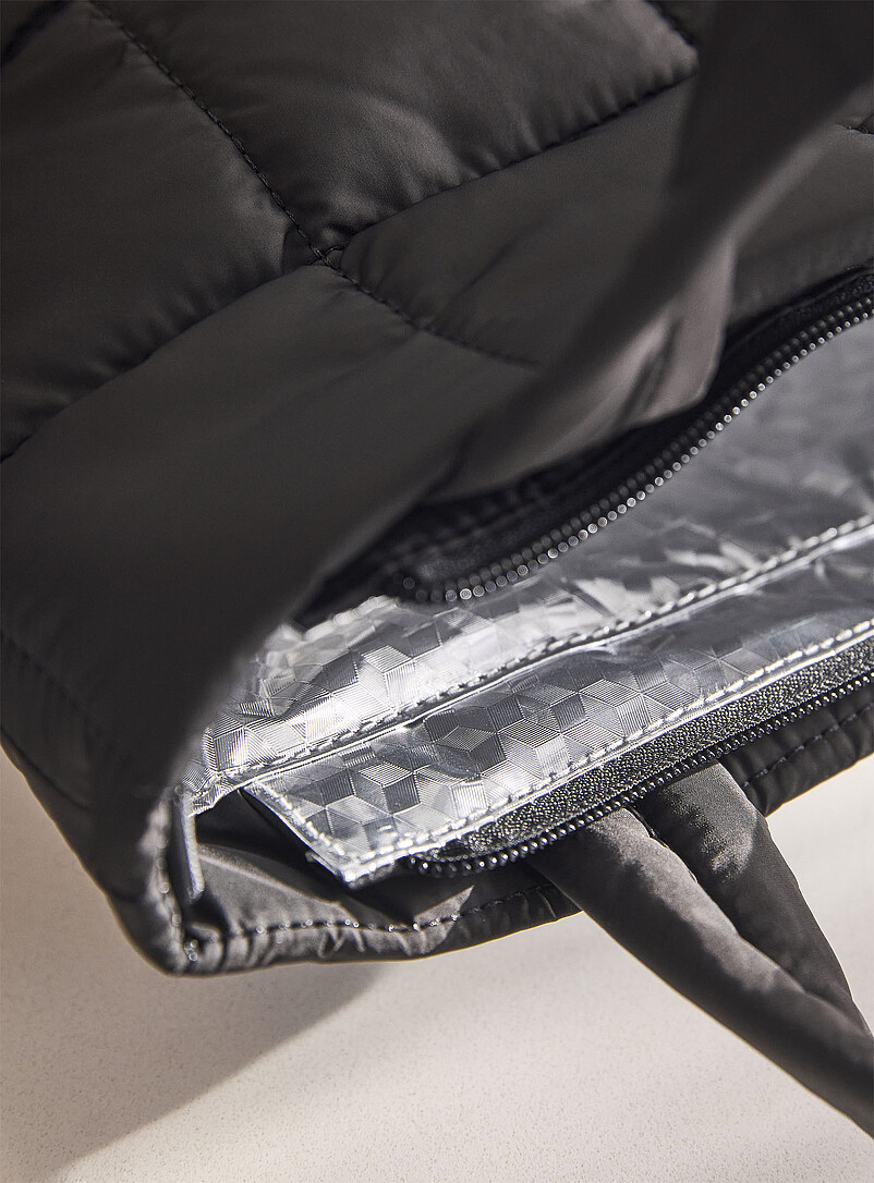 Simons Maison: Le sac &agrave; lunch matelass&eacute; noir Noir
