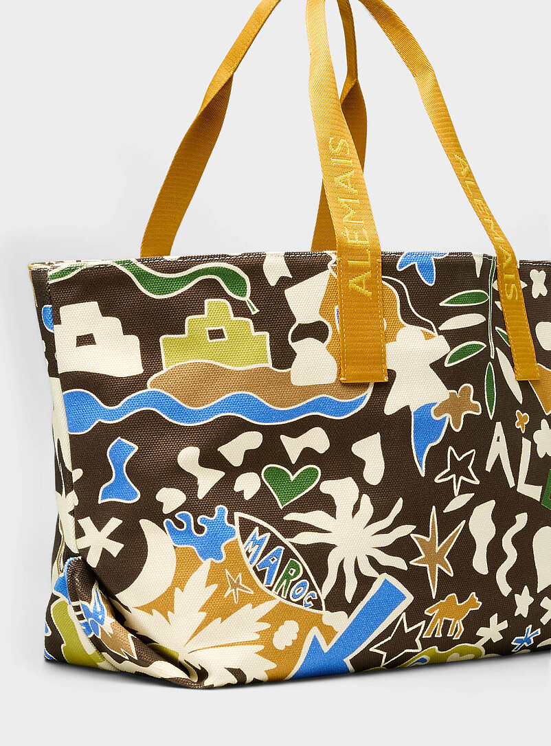 Maroc warm canvas XL tote bag product image 2