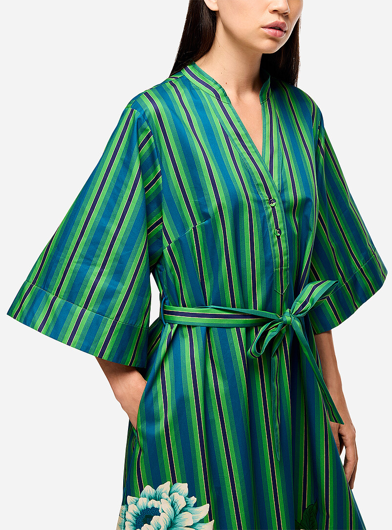 Margo stripes and flowers maxi tunic dress product image 2