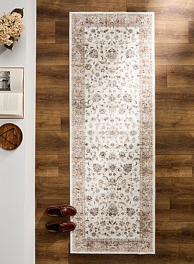 Le tapis de couloir h&eacute;ritage persan sable 75 x 215 cm
