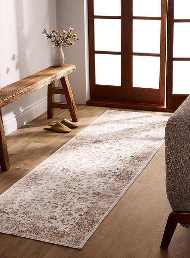 Le tapis de couloir h&eacute;ritage persan sable 75 x 245 cm