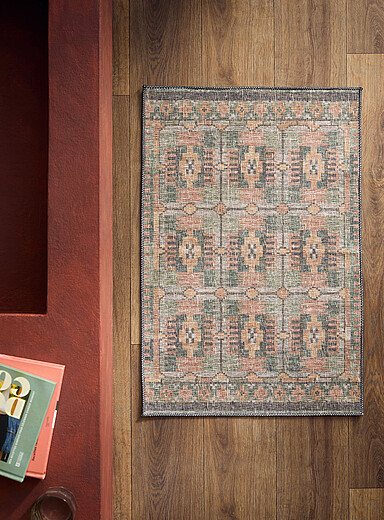 Simons Maison: Le tapis imprim&eacute; g&eacute;om&eacute;trie naturelle 60 x 90 cm Assorti