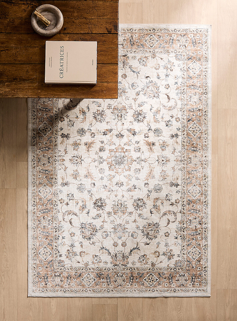 Sand-coloured Persian heritage rug 120 x 180 cm product image (primary)