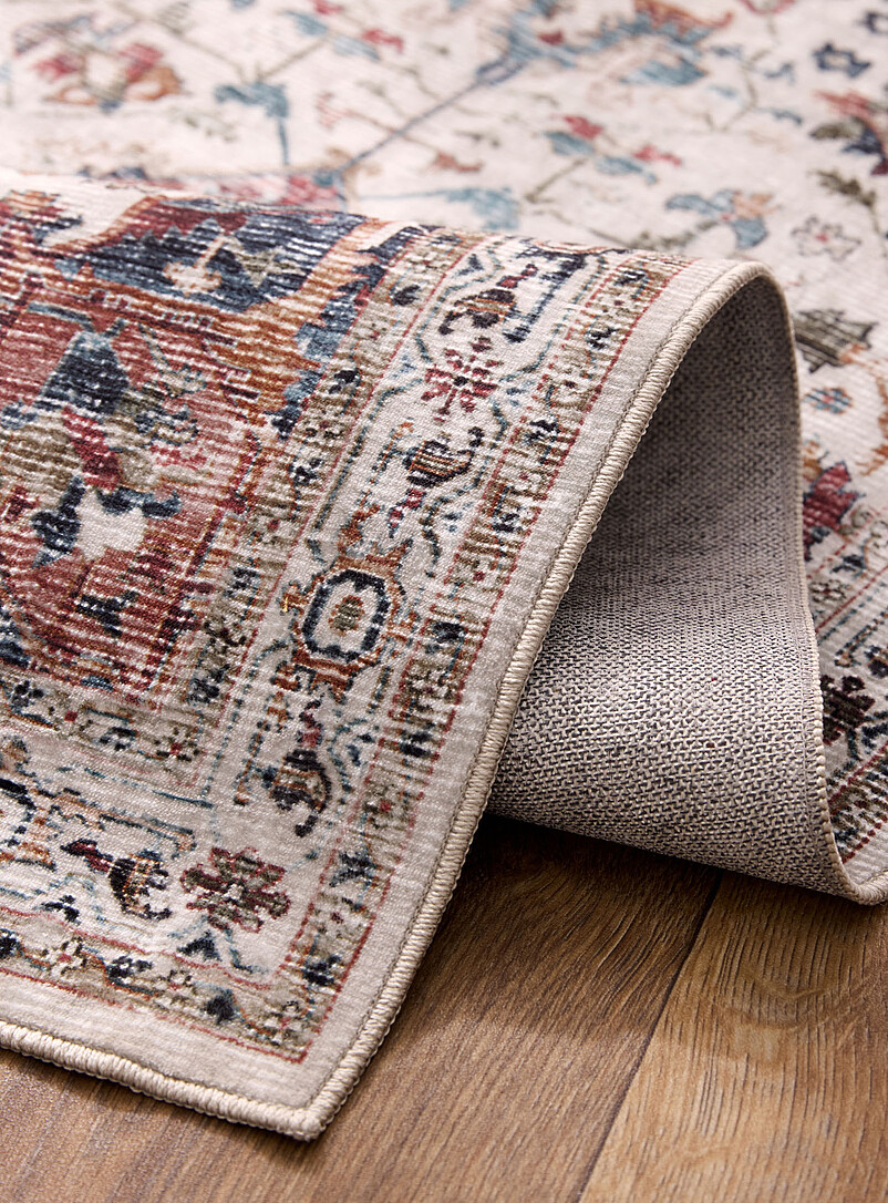 Floral medallion Persian-style hallway rug 75 x 215 cm product image 2