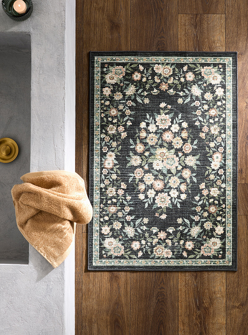 Flowers Of Yesteryear Print Rug 60 X 90 Cm