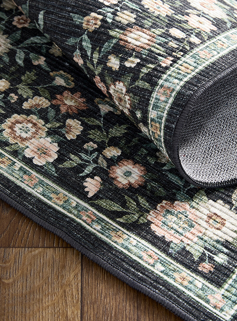 Flowers of yesteryear print rug 60 x 90 cm product image 2