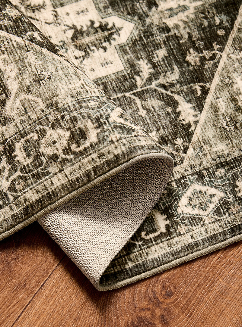 Grey and green Persian-style rug See available sizes product image 2