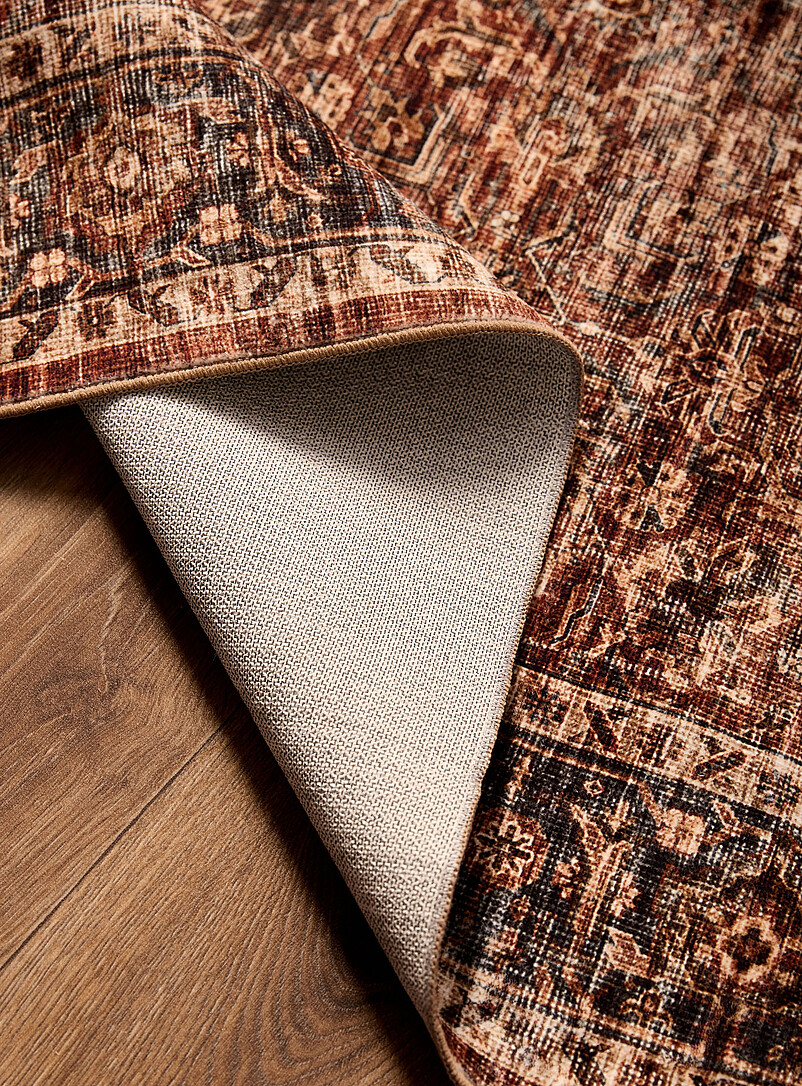 Brown and burnt orange Persian-style rug 120 x 180 cm product image 2