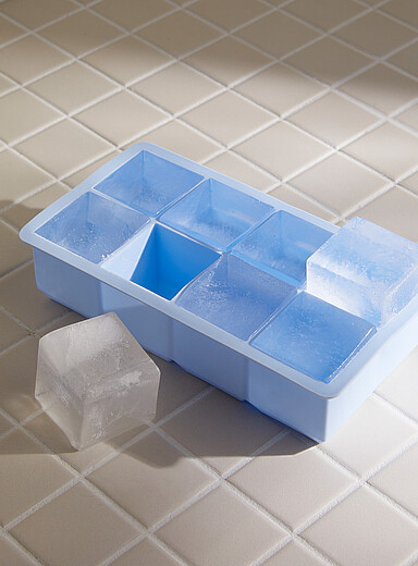 Square silicone ice cube tray