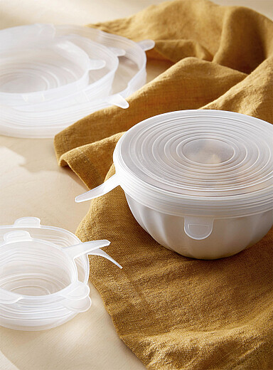 Simons Maison Assorted Silicone dish covers Set of 6
