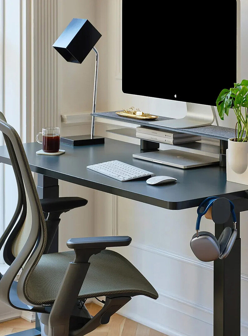 Branch: Le bureau assis-debout Duo Blanc