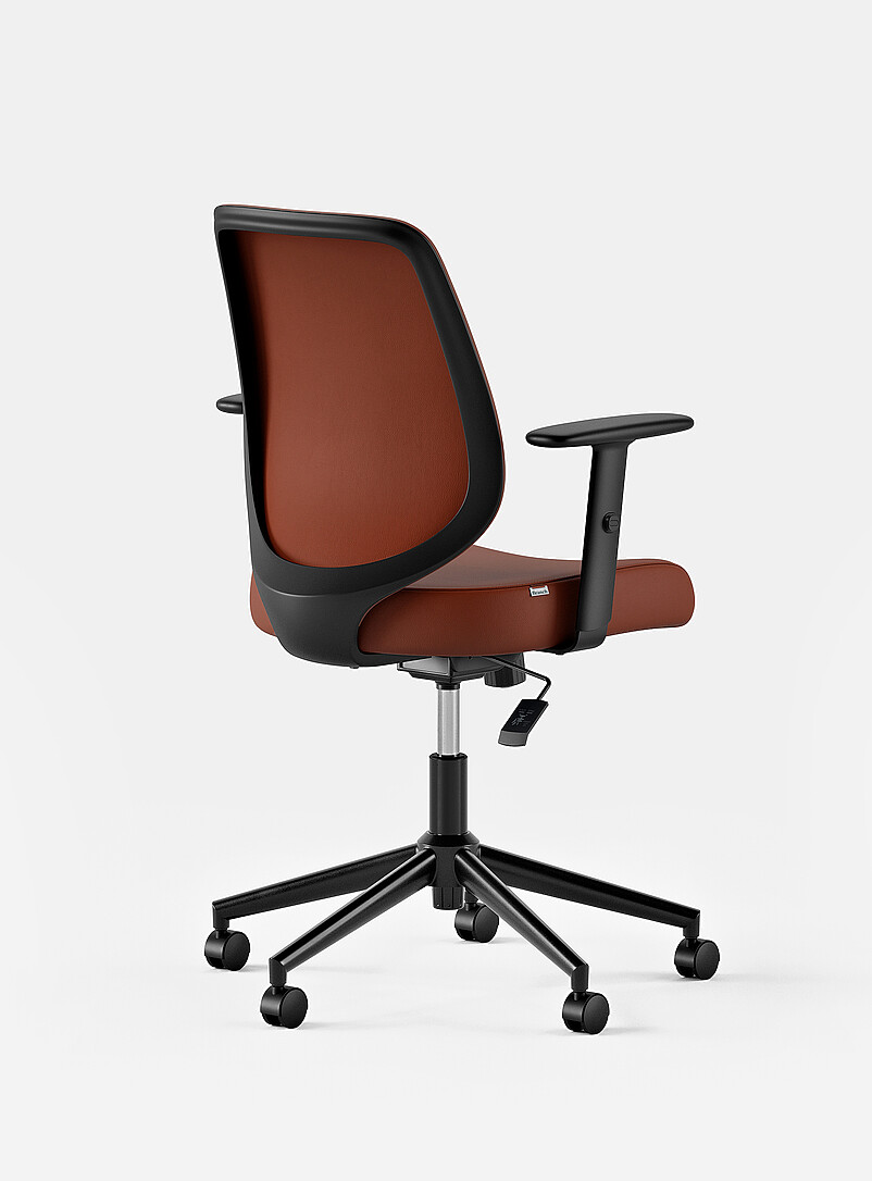 Branch: La chaise Daily cuir v&eacute;gane Cuivre - Rouille