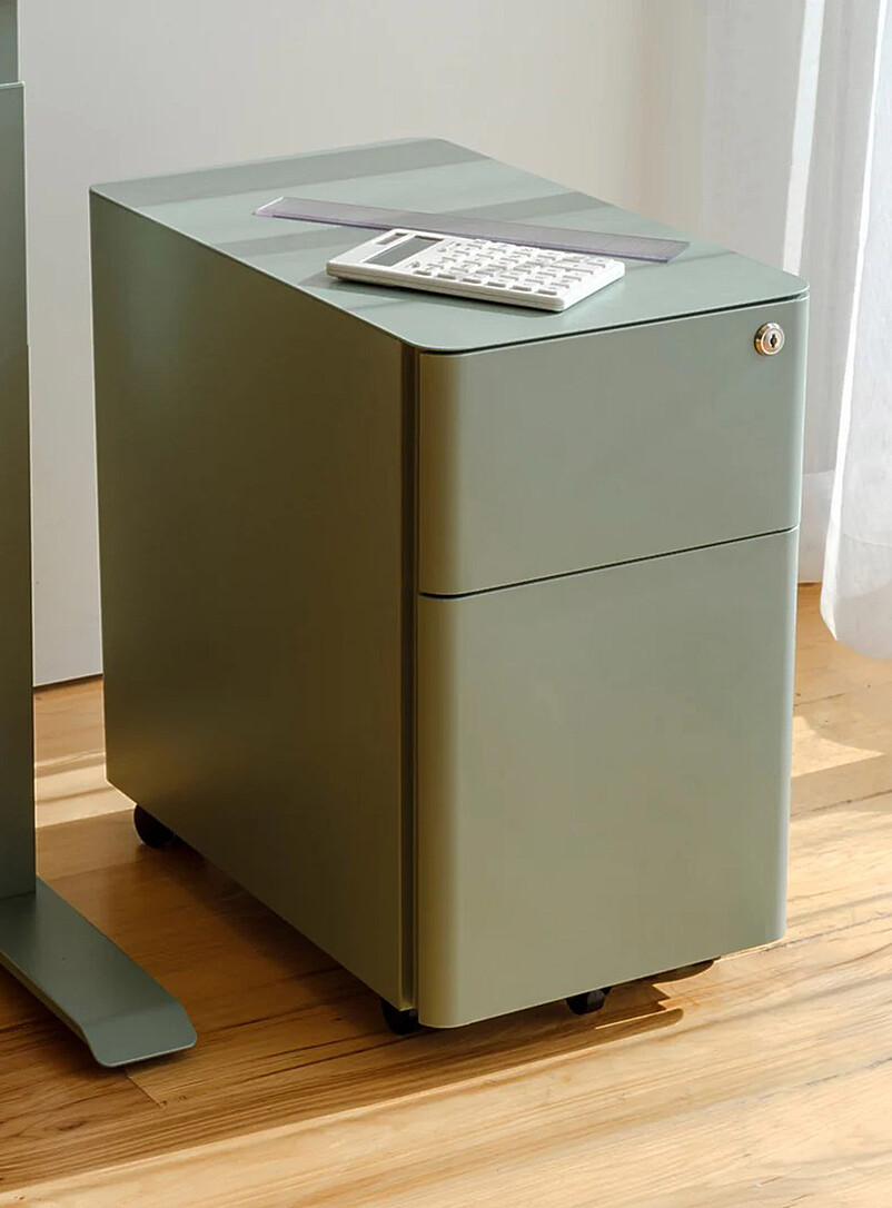 Powder-coated steel small filing cabinet product image (primary)