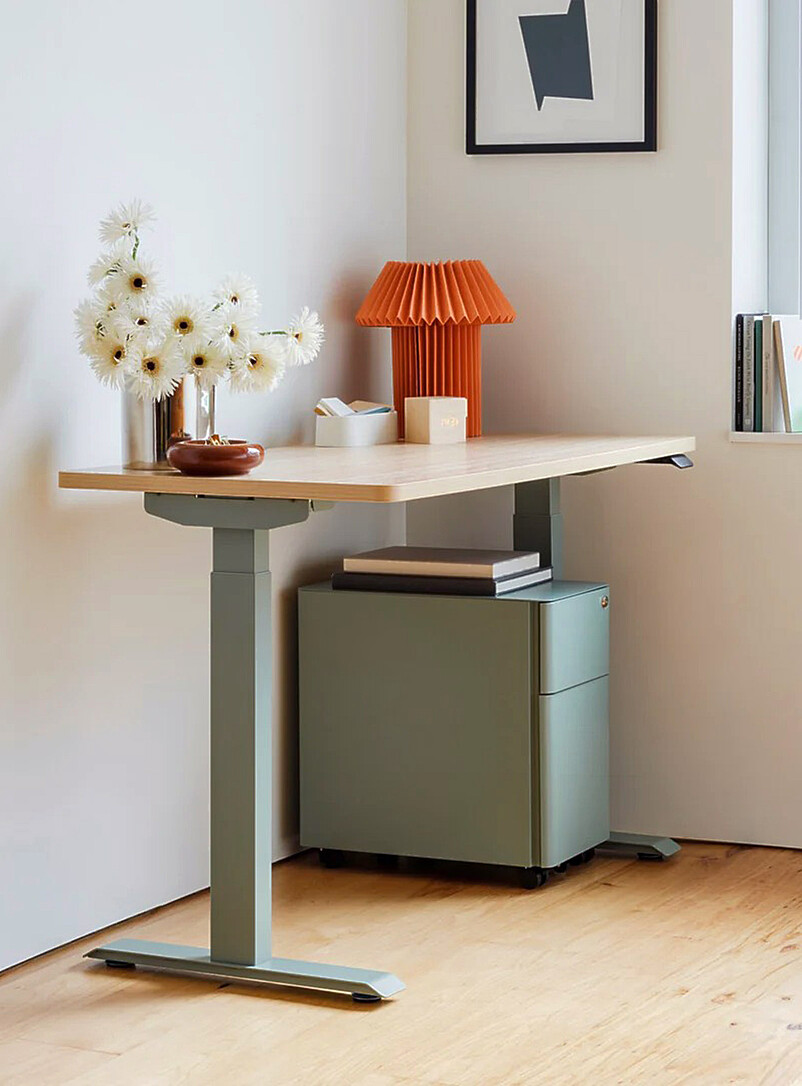 Powder-coated steel small filing cabinet product image 2
