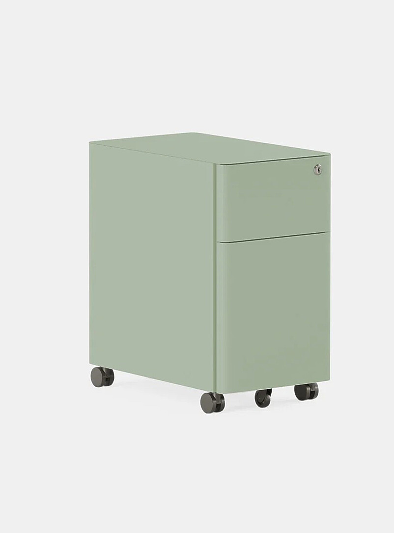 Powder-coated steel small filing cabinet product image 3