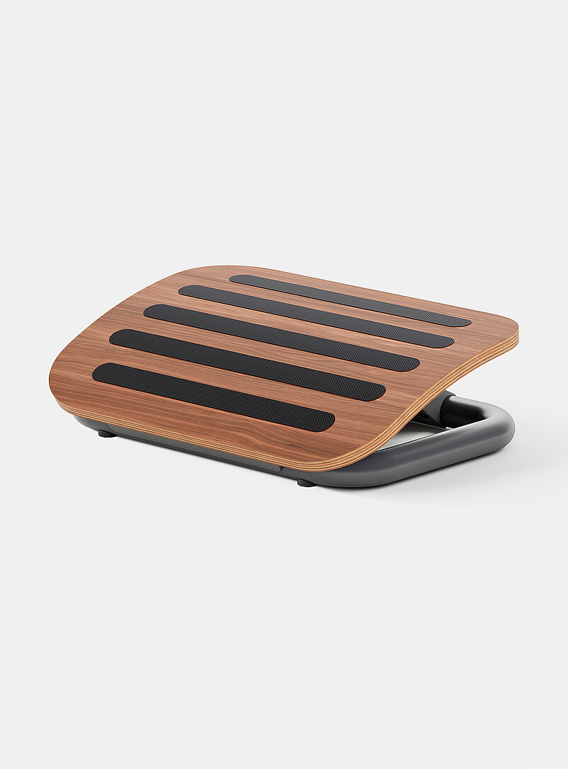 Wood finish adjustable footrest product image 2