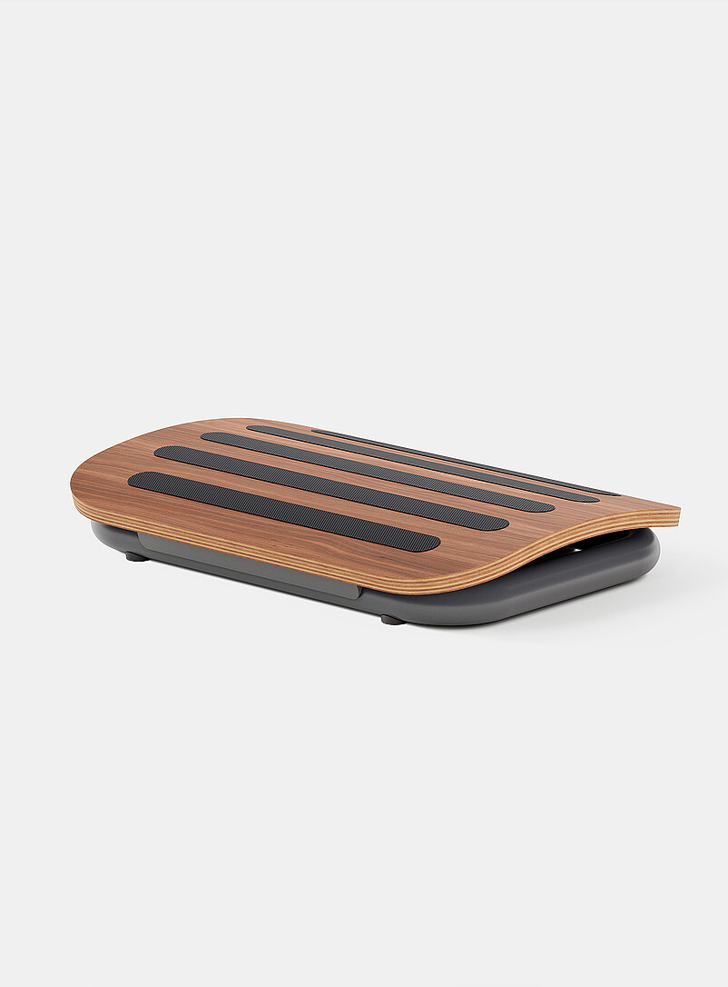 Wood finish adjustable footrest product image 3