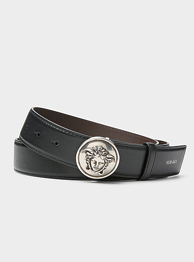 Medusa round buckle belt
