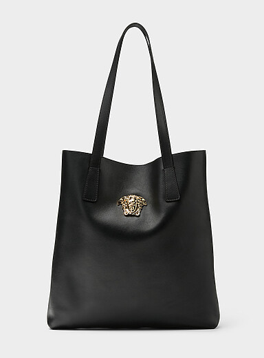 Le fourre-tout &agrave; logo en cuir