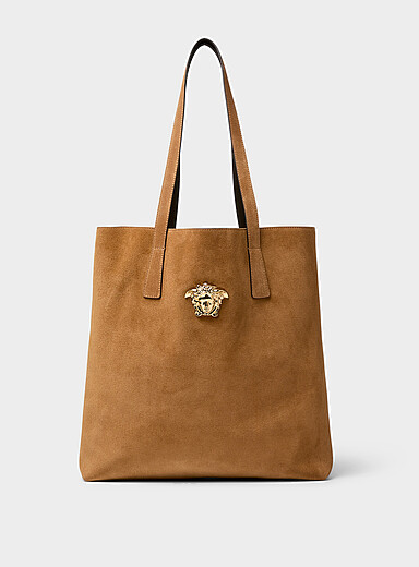 Medusa suede tote bag