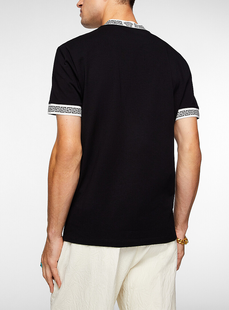 Greca trim fitted T-shirt | Versace | Shop Men's Designer T-Shirts