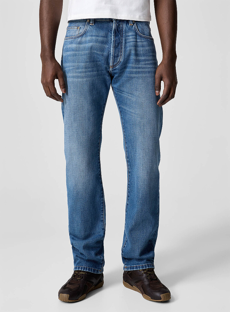 Medium blue straight-leg jean product image 2